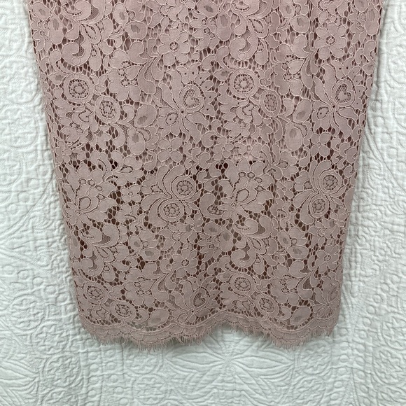 Express Women’s Lace Midi Dress in Blush Pink sz 8 NWT - Picture 4 of 13